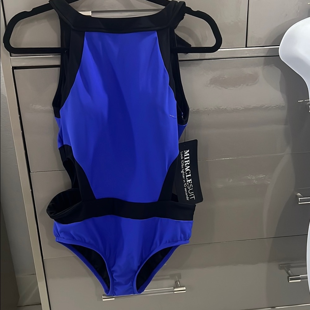 Miraclesuit Blue One Piece Swimsuit